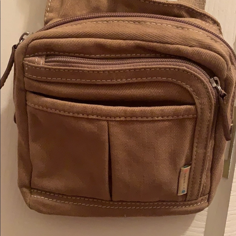 Small Crossbody Fossil Canvas Bag